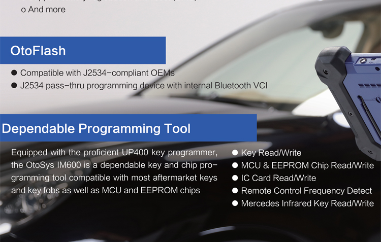 Auro OtoSys IM600 Diagnostic Key Programming and ECU Coding Tool Update Online Same as Autel MX808IM